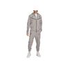 Nike Logo Embroidered Lace-Up Casual Cuffed Knit Joggers Men Joggers Gray Brown FQ8023-272