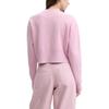 Fila Original Fashion Casual Comfortable Short Pullover Knit Sweater Women Sweater Dark-Cherry-Blossom-Pink F51W449401F-PK