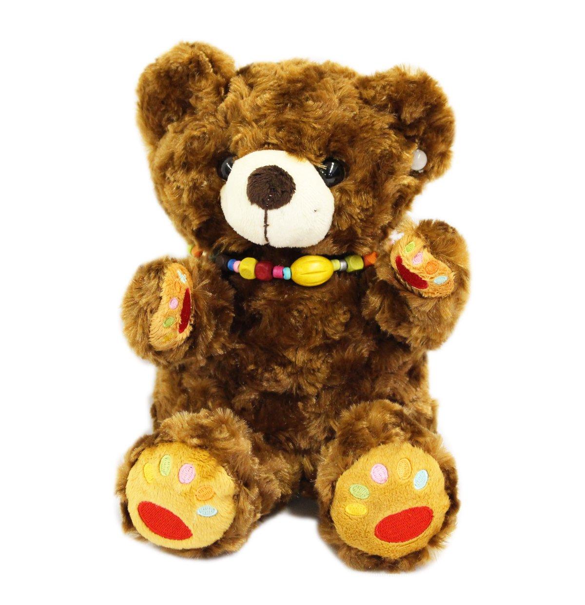 

Lark the Bear Hand Puppet Dark Brown