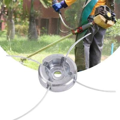 Universal Trimmer Head with 20pcs Trimmer Lines Labor-saving Lawn Mower Parts Aluminum Alloy Rust-proof Lawn Mower Accessories