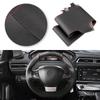 Hand-sewing Perforated Microfiber Leather Car Interior Steering Wheel Cover For Peugeot 308 2014 2015 2016 2017 2018