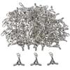 100pcs Bracelet Alloy Ball Ice Hockey Silver Charms Hockey Stick Jewelry Making