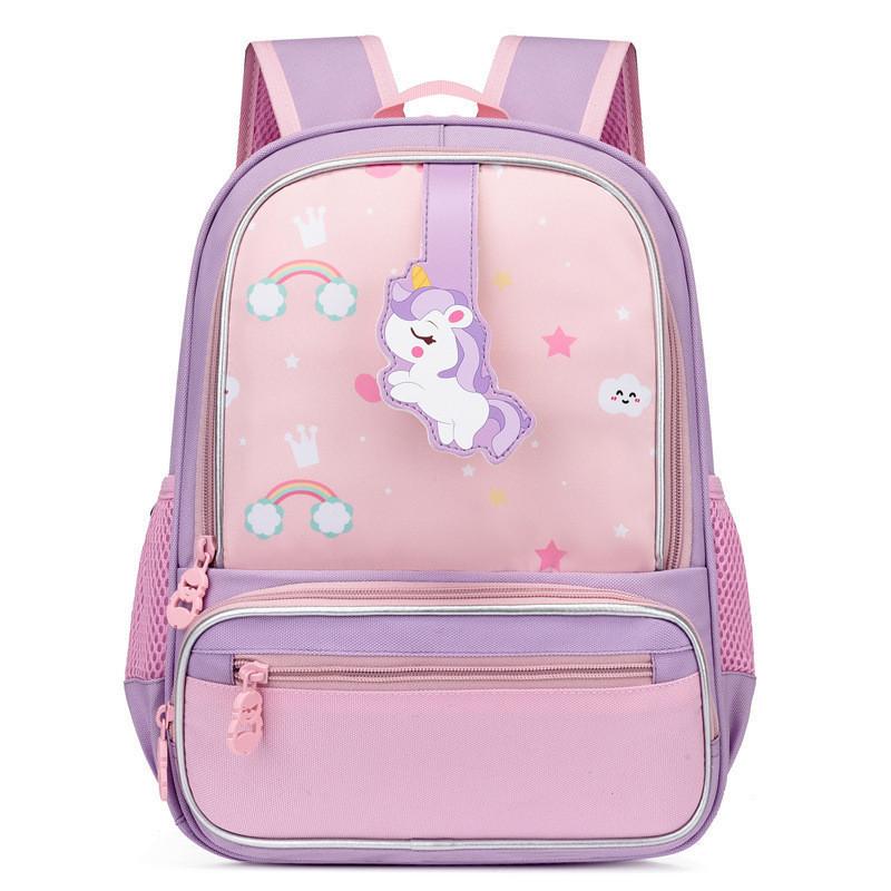 Adorable Cartoon Kids Backpack With Breathable Oxford Fabric For School Use