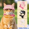 Lace Bow Pet Hat With Ear Holes Summer Outdoor Cute Dog Cat Hat Adjustable Baseball Cap for Small Medium Dogs Cats Pet Supplies