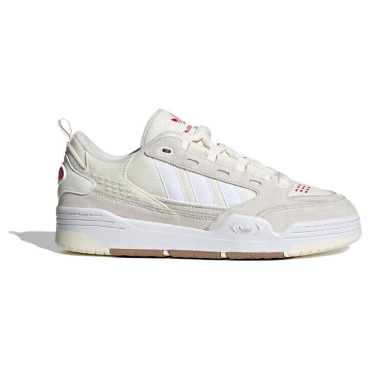 Adidas ADI2000 Unisex-Sneaker in Weiß, Collegiate-Rot, Creme, Kernweiß, Wolkenweiß, ID2099