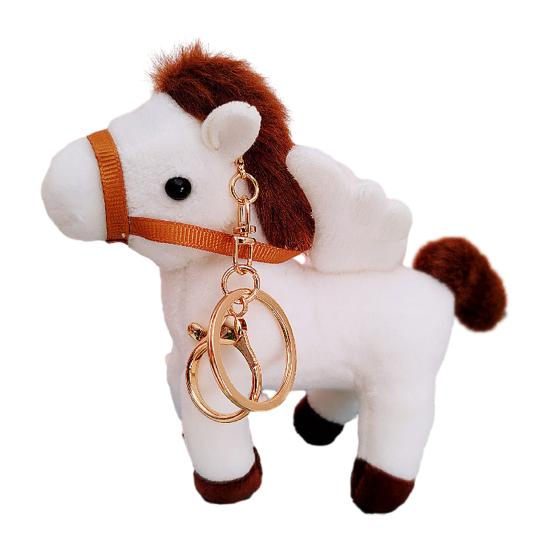 Huggable Pony Plush Toy for Kids Soft Stuffed Animal for Bedtime & Cuddling Realistic Spotty Horse Doll Gift for Children Toddlers
