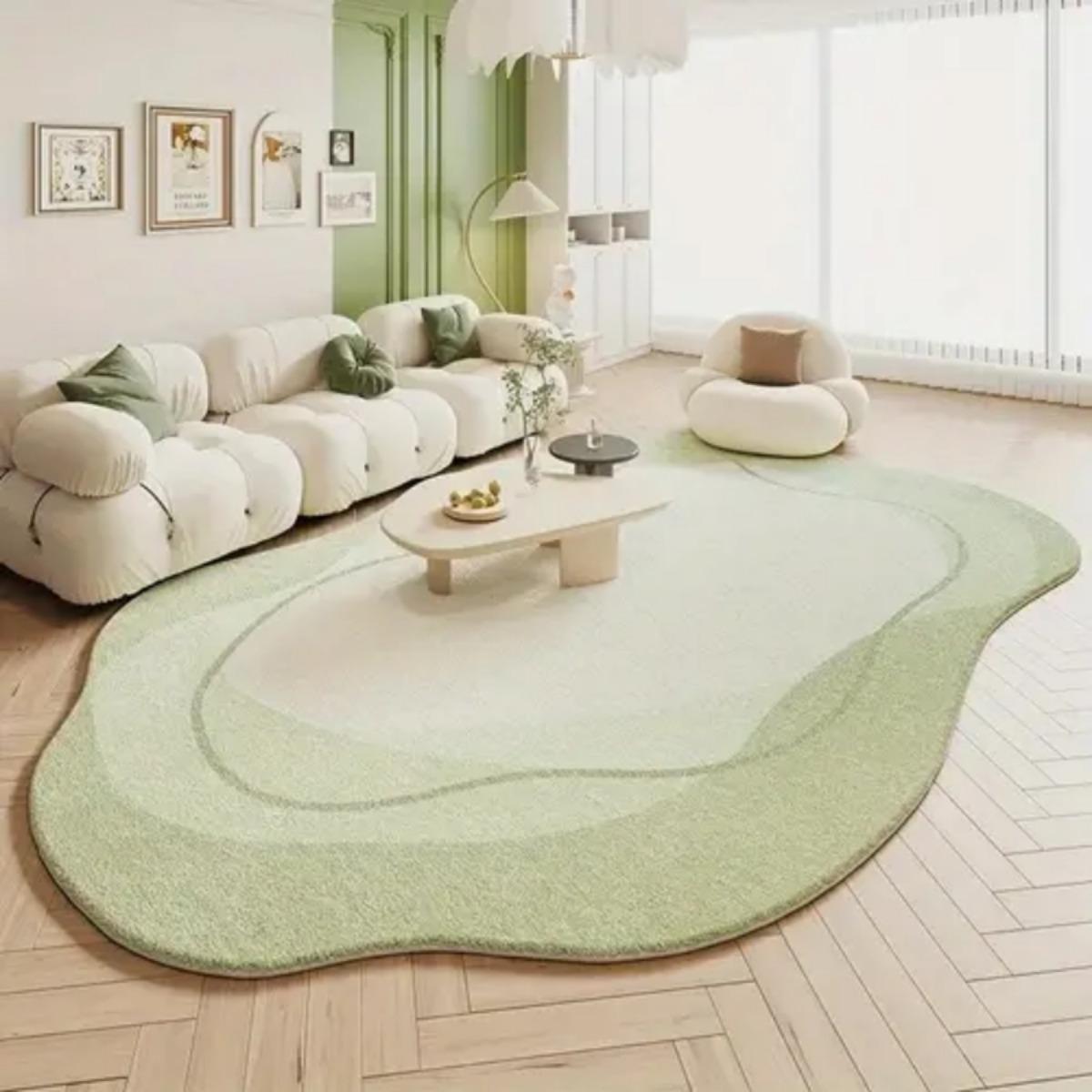 Tappeto da Pavimento Extra Large Morbido Peluche - Fondo Antiscivolo Lavabile in Lavatrice, Lussuoso Tappeto per Soggiorno e Camera da Letto, Elegante