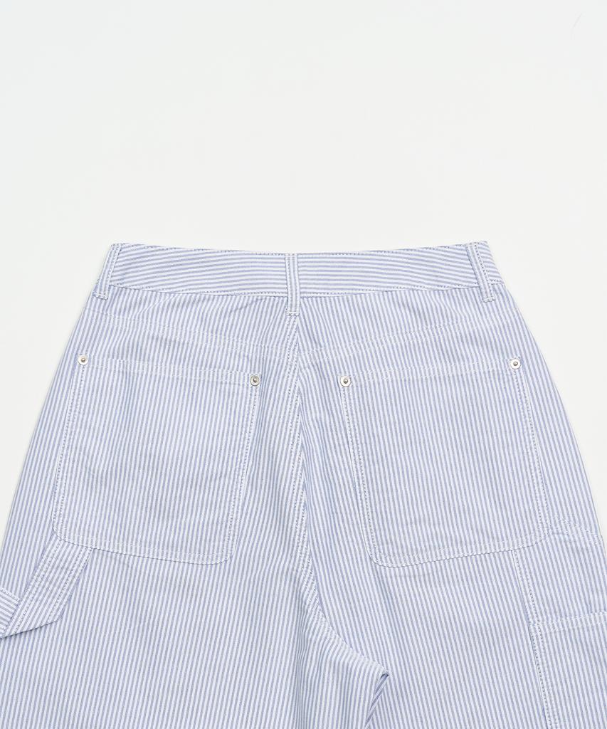 TOFFEE WOMEN W Striped Carpenter Pants (Blue)
