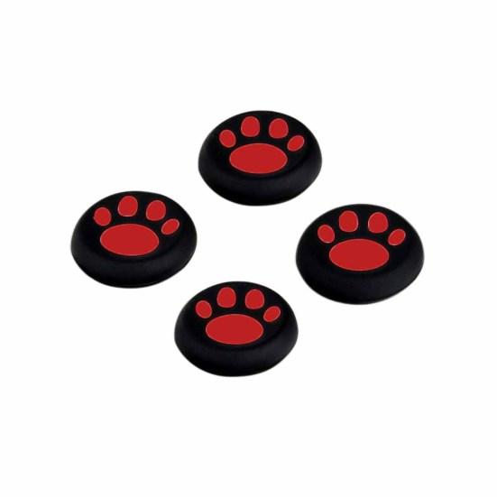 4Pcs Cat Pawl Silicone Joystick Thumb Caps for PS3 Xbox One/360 Game Controller