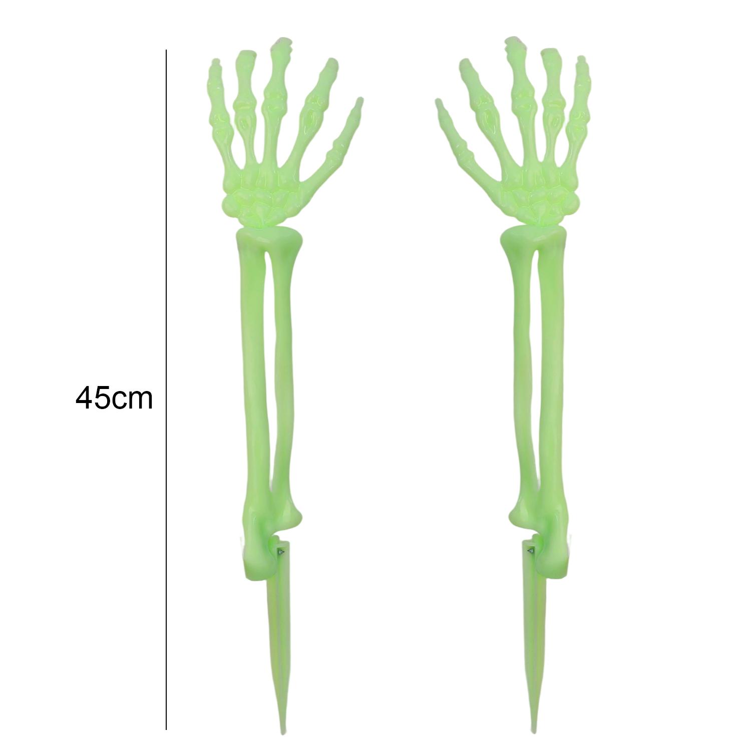 

45x10см Хэллоуин Реалистичные Пластиковые Кости Рук с Колышками для Земли Пара Для Дома Двора Сада Украшение для Вечеринки в Доме с Привидениями Реквизит