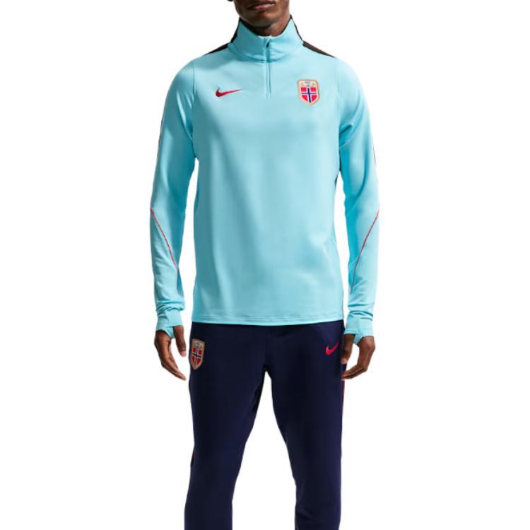 Nike Dri-FIT Fußball Slim Fit Logo-Aufnäher Halber Reißverschluss Langarm Fußballtrikot Herren Oberteile IB4998-482