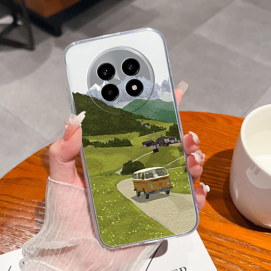 

Clear Case For Oppo Realme 13 Pro Plus Soft TPU Silicone Cute Cartoon Back Cover For Realme13 Plus Anti Drop Lightweight Bumper Realme13 Plus&Silicon