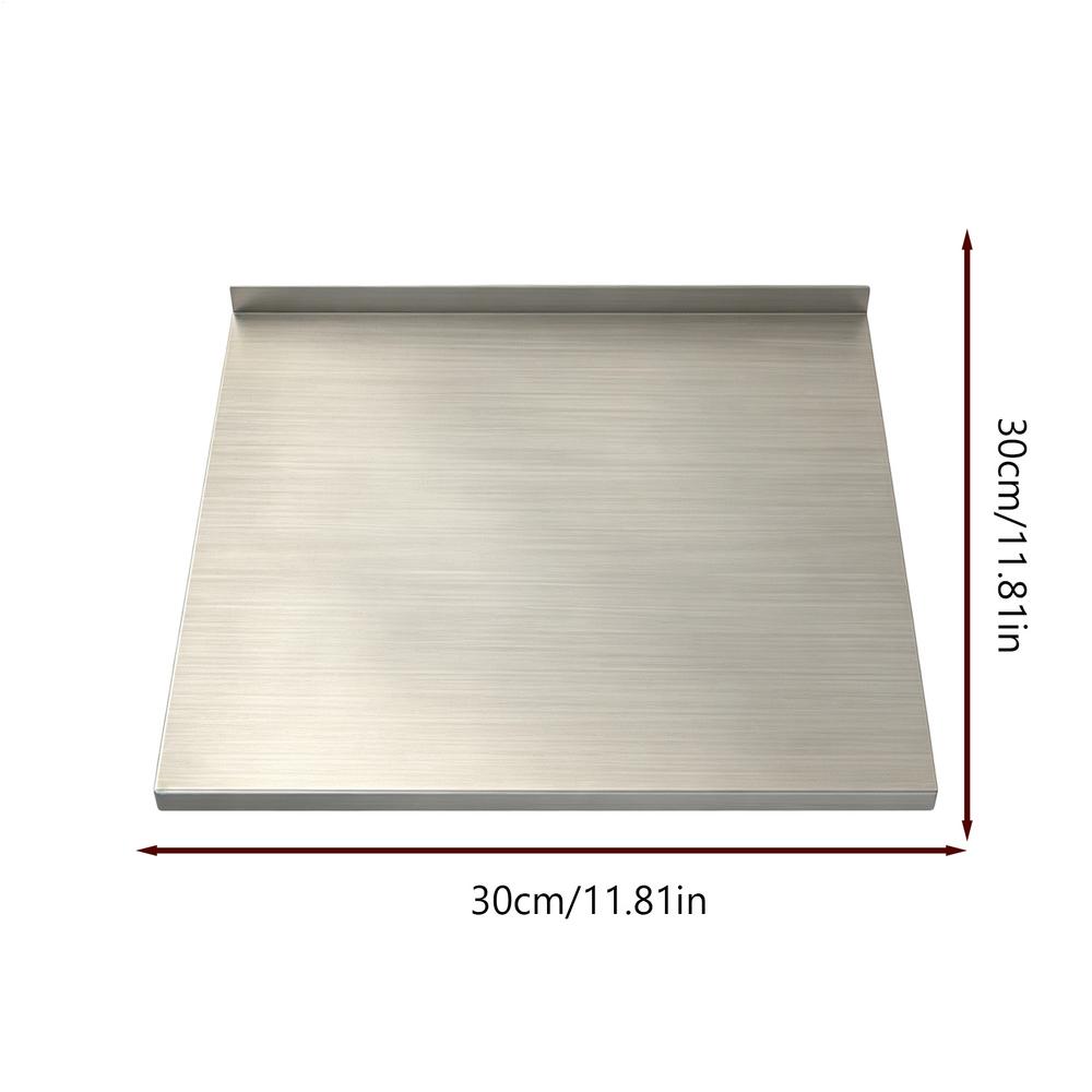 Stainless Steel Cutting Board L Shaped Double Sided Dishwasher Safe Stainless Steel Chopping Board For Meat, Fruits, Bread Prep