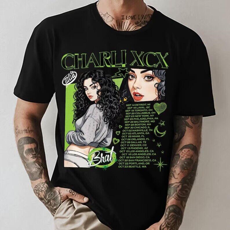 Футболка унисекс Charli Xcx Tour для мужчин и женщин L
