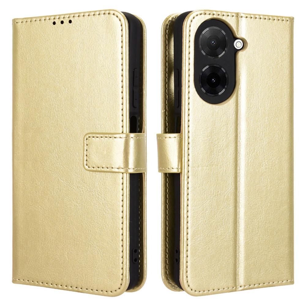 For Xiaomi Redmi A5 4G (171.7mm)/Poco C71 4G Case Crazy Horse Texture PU Leather Phone Wallet Cover