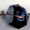 1pc Batman Joker Automatic Folding Umbrella - Compact 8-Rib Design, Durable Plastic & Iron,  F104036