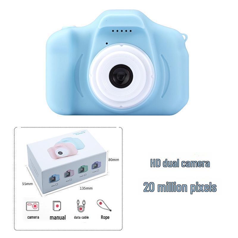 Çocuk HD Dijital Çizgi Film Kamera - Çocuklar İçin Mini Oyuncak Doğum Günü Hediyesi