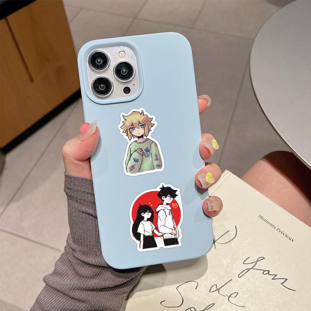 60 New Omori Cartoon Anime Graffiti Stickers Decorate Guitar Notebook Suitcase DIY Stickers