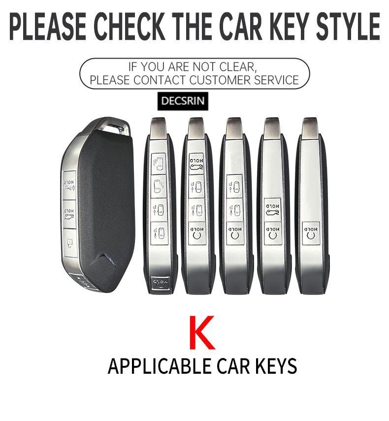 5/6/7/8/9 Buttons Zinc Alloy+Silicone Car Key Case Cover Protective Shell Fob for Kia Ka4 Car Keychain Interior Accessories
