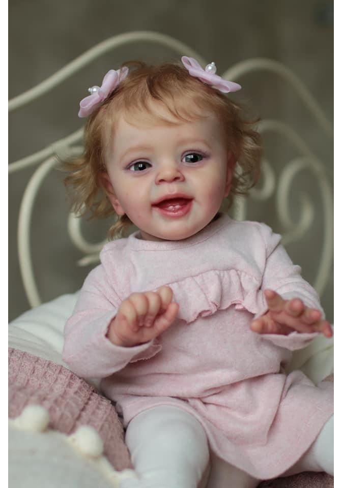60cm Cloth Body Lifelike Reborn Doll - Cute Yannik 3D Painted Version 60cm Cloth Body