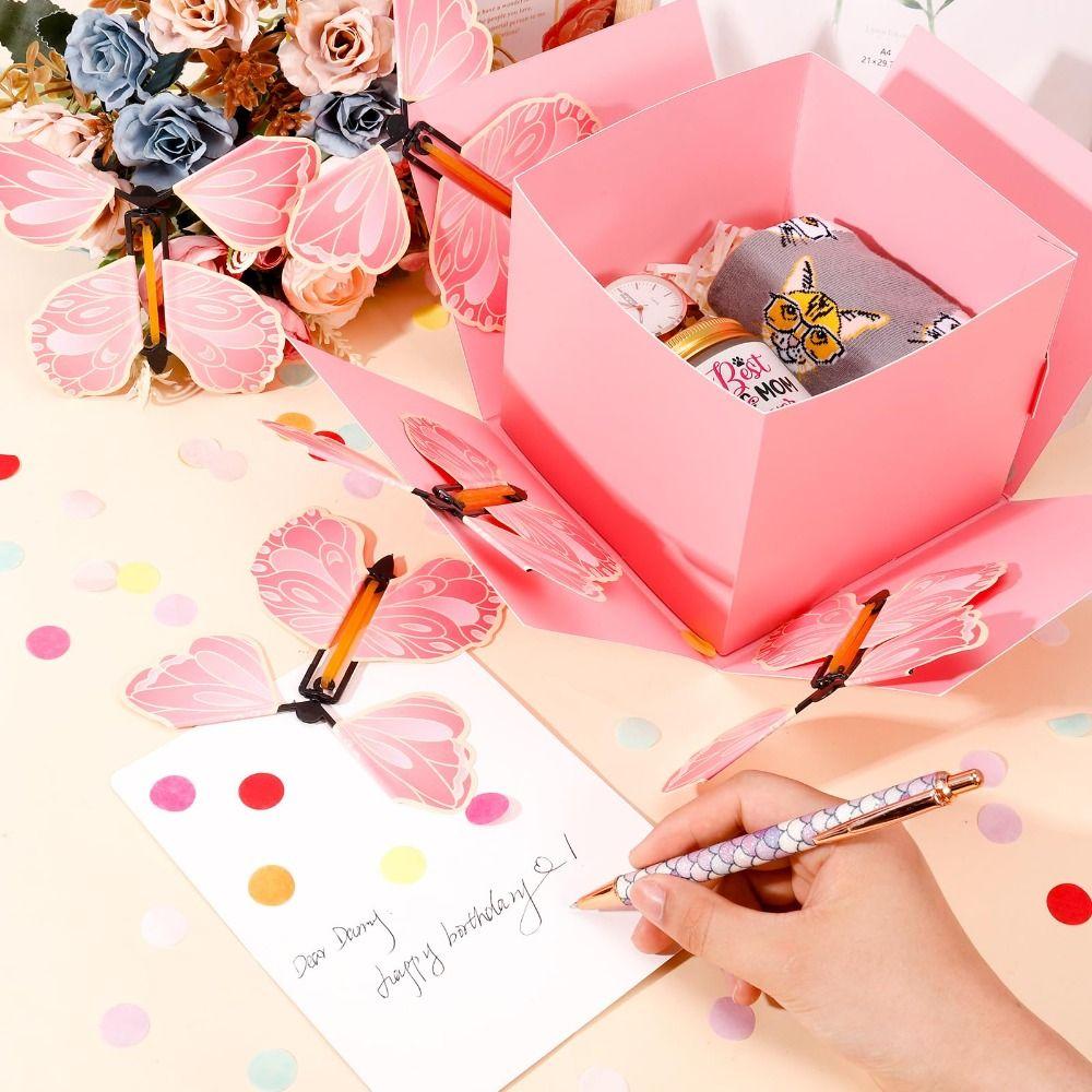 Anniversary Creative Bounce Box Happy Birthday DIY Folding Paper Box  New Year Gift