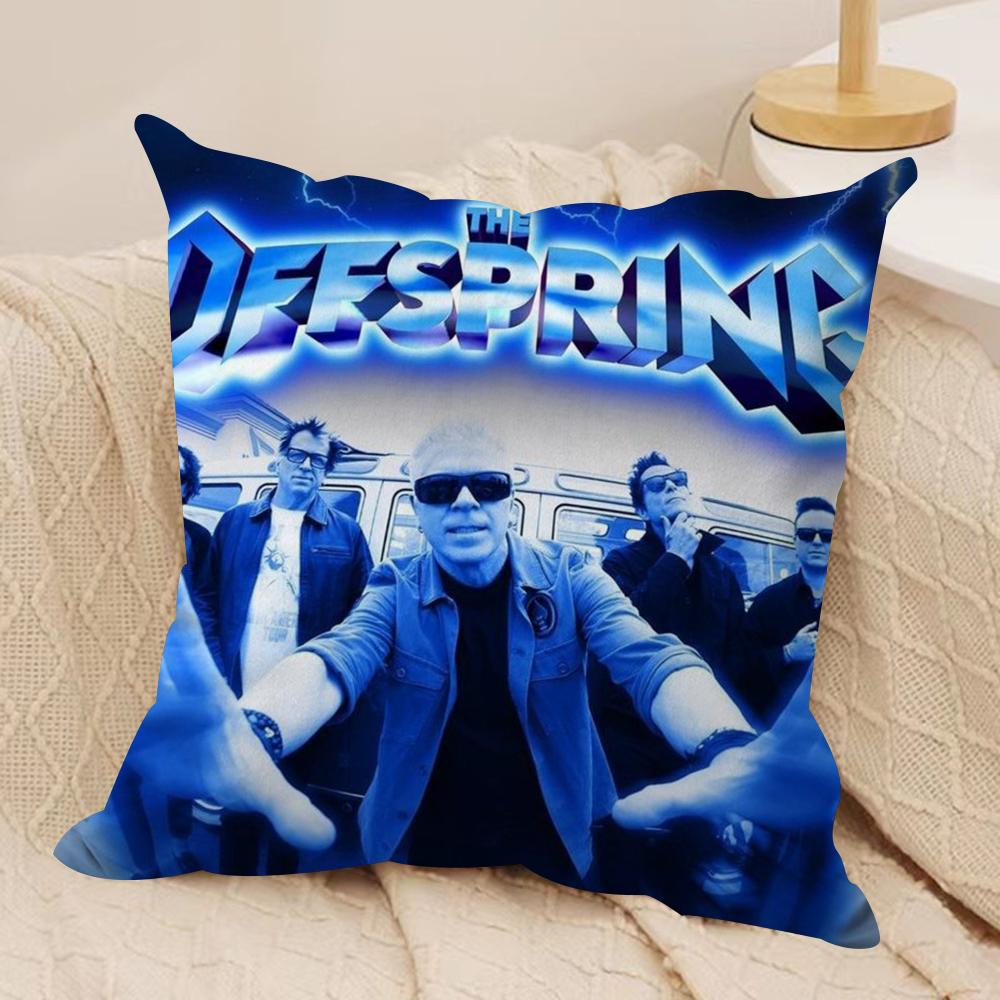 The O-Offspring Cushion Cover Silky Short Plush Double-Sided Printed Pillow Case for Sofa All Seasons Home Decor Gift