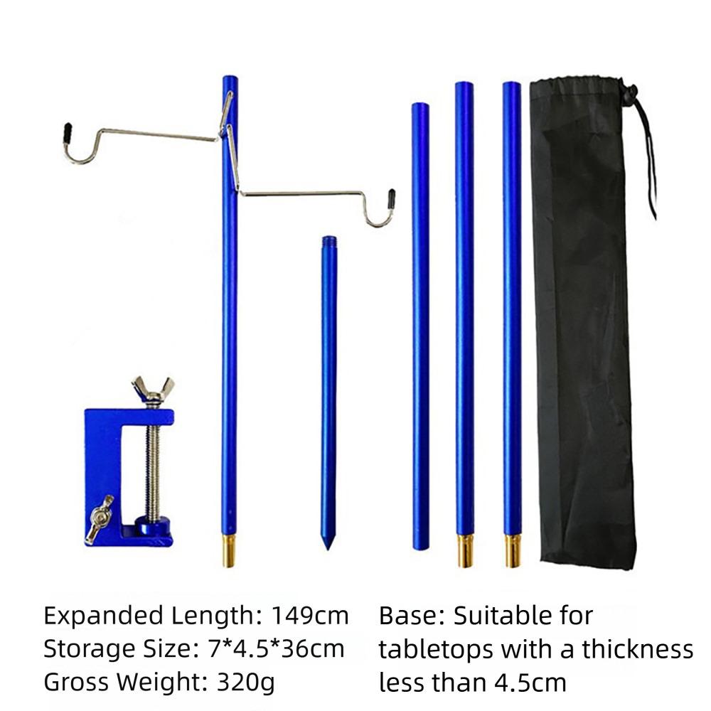 Detachable Camping Lantern Stand Aluminum Alloy Lantern Hangers New Tent Lamp Stand Fishing
