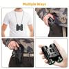 5000x25 HD Zoom BAK4 Telescope Jumelles Portable Powerful Folding Low Light Binoculars Long Range for Hunting Camping Hiking