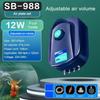 Ultra Silent Aquarium Air Pump Low Noise Air Compressor Aerator 220v Fish Tank Oxygen Air Pump Silent Operation 3.5/4/12W