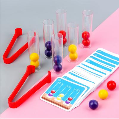 Wczesna edukacja dzieci myślenie logiczne rozumowanie kolorami gra koraliki trening koncentracji dziecka klamerka koraliki puzzle zabawka rodzic-dziecko