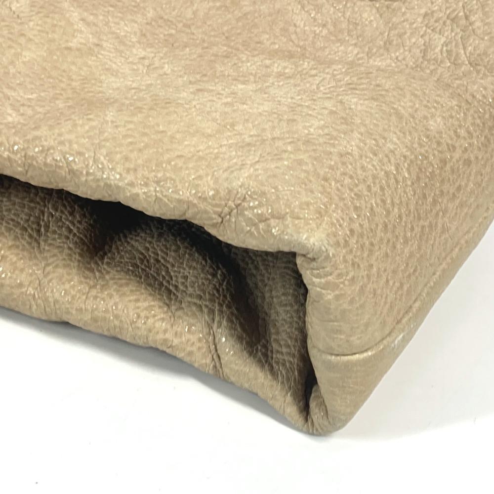 CHANEL Decacoco CC logo Bag Shoulder Bag Tote Bag Leather Beige