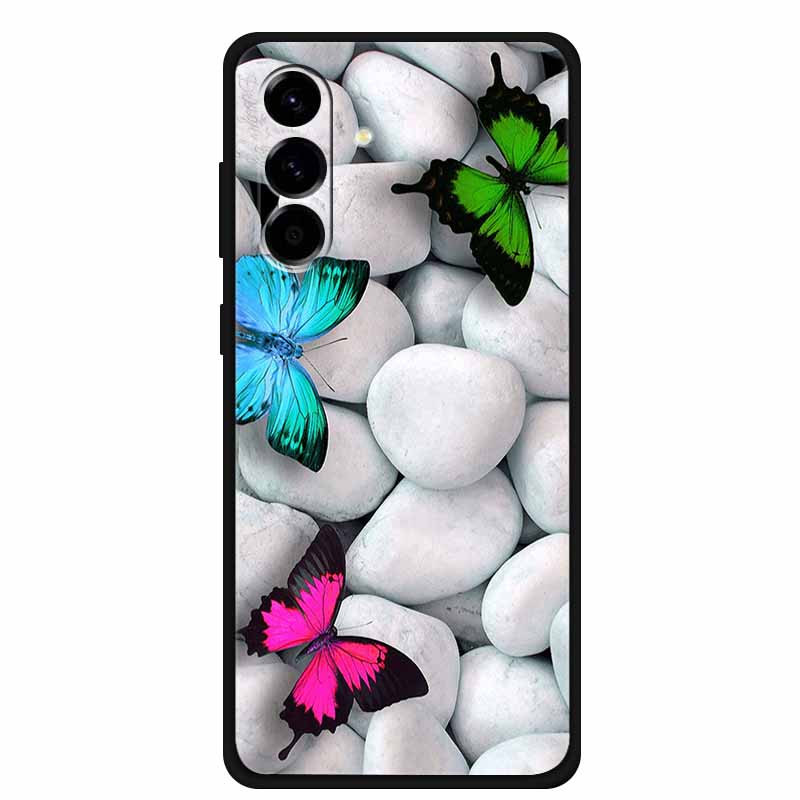 Custodia per Telefono per Samsung Galaxy S26 Custodia Nera in Silicone TPU Cover Posteriori per GalaxyS26 S 26 Custodia SamsungS26 Morbidi Paracolpi Protettivi