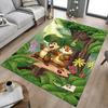 1pc Squirrels Forest Carpet for Playroom Bedroom Living Room Sofa Home Decor,kids Game Area Rug Non-slip Floor Mat Y72936