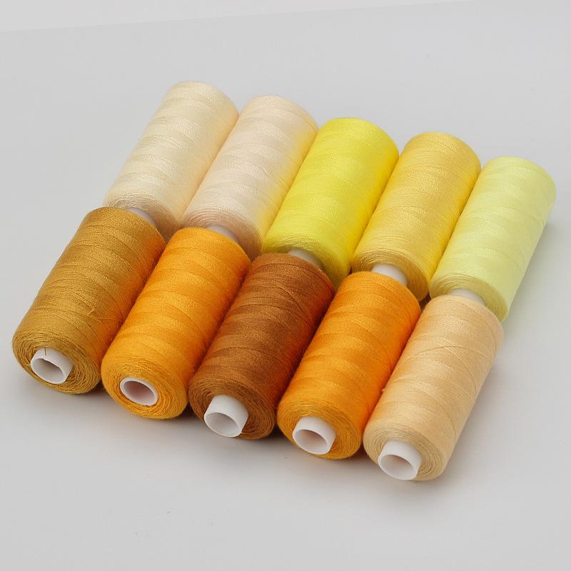 10Roll/Set 400 Yards Sewing Thread Machine Hand Embroidery Good Polyester Thread Strong Durable For Needlework DIY Sewing Repair