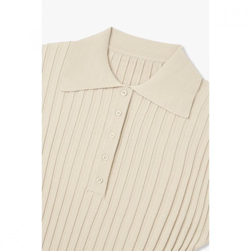 VOV Ribbed Knit Pullover Collar Neck  7156250004 