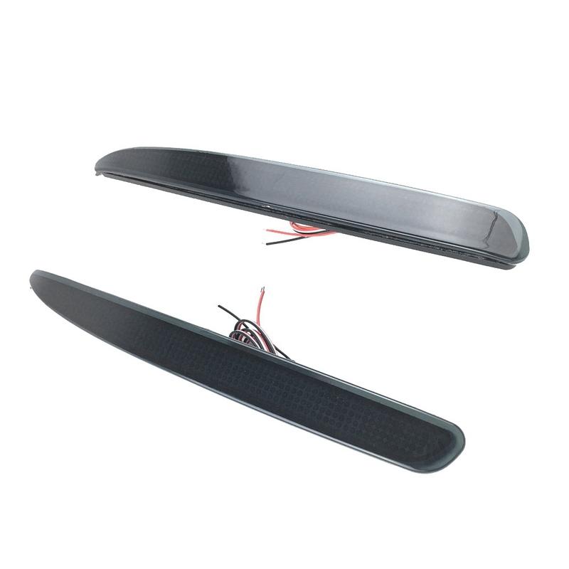 Precise 1Pair Rear Bumper Light Smoked Lens LED Rear Bumper Reflector Tail Brake Stop Light For Mazda 6 2003-2008