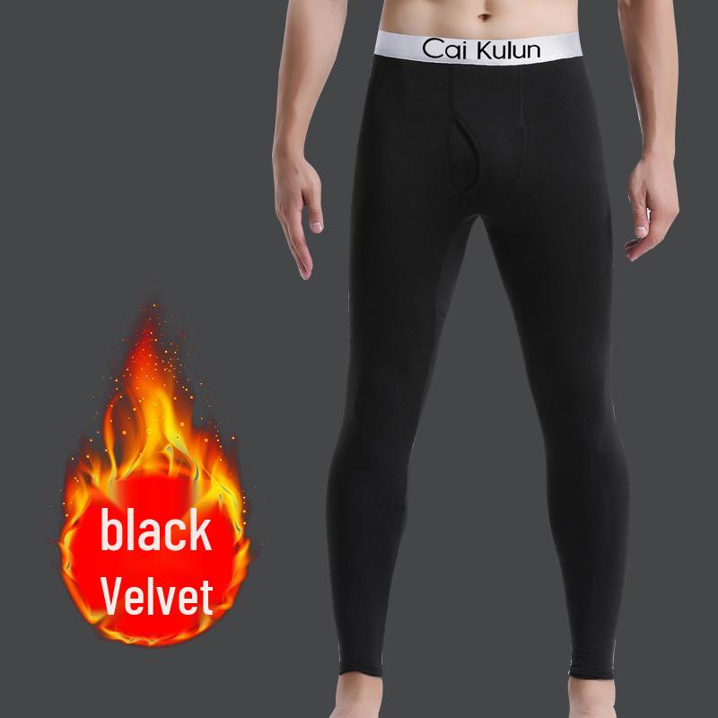 Pantalones de Capa Base de Otoño para Hombre Talla Grande con Forro Polar - Gruesos, Cálidos y Elegantes