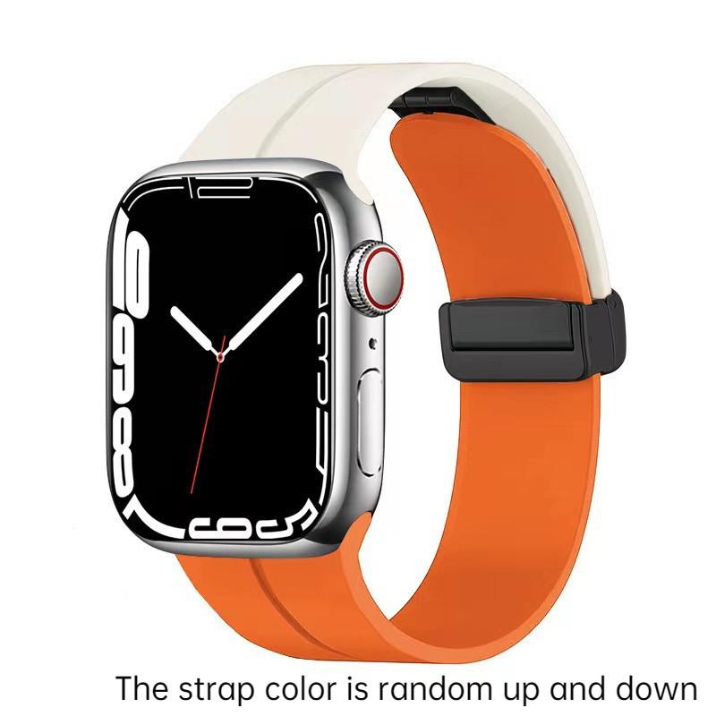 Magnetic Strap For Apple watch ultra band 49mm 45 mm Silicone Bracelet iWatch Series 7 8 se 6 5 3 44mm 45mm 40mm 41mm 42mm 38mm