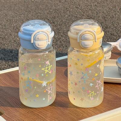 2026 Stylish Double Wall Water Cup for Girls with Straw - Portable Summer Design