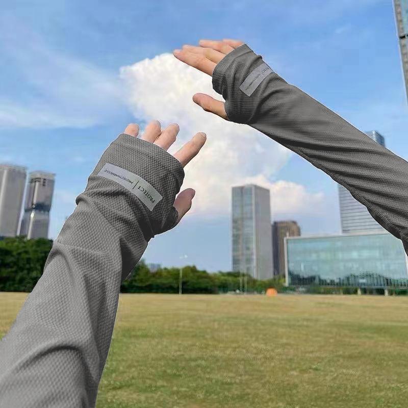 Large Size Ice Sleeves For Women Driving Summer Outdoor Sun Protection Sleeves