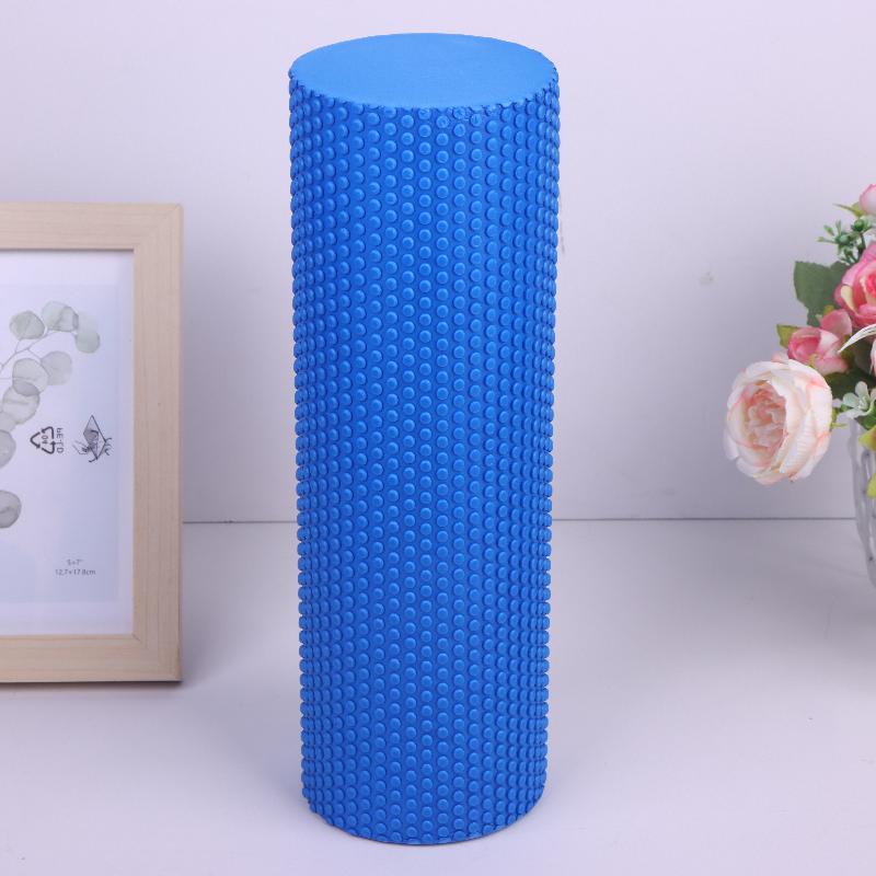 Yoga Roller Round Eva Foam Cylinder Roller For Pilates Exercise Enhanced Home Workouts Diameter 10Cm Length 30Cm