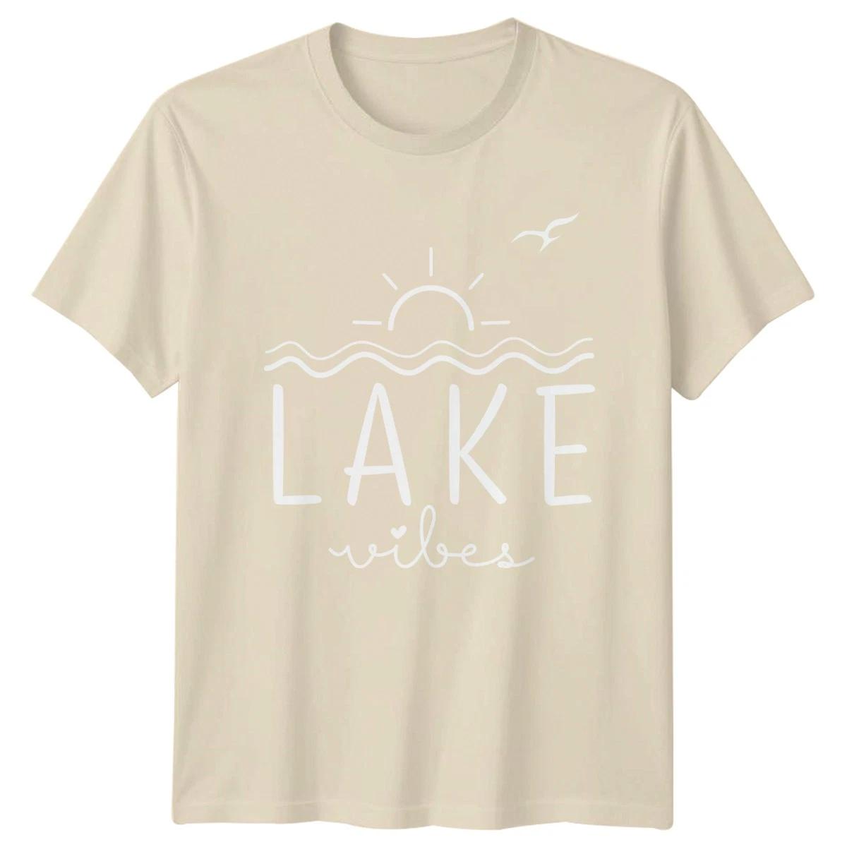 Lake Vibes T-Shirt Lake Life Outdoors Summer Vacation Gift For Him And Her XXXXL