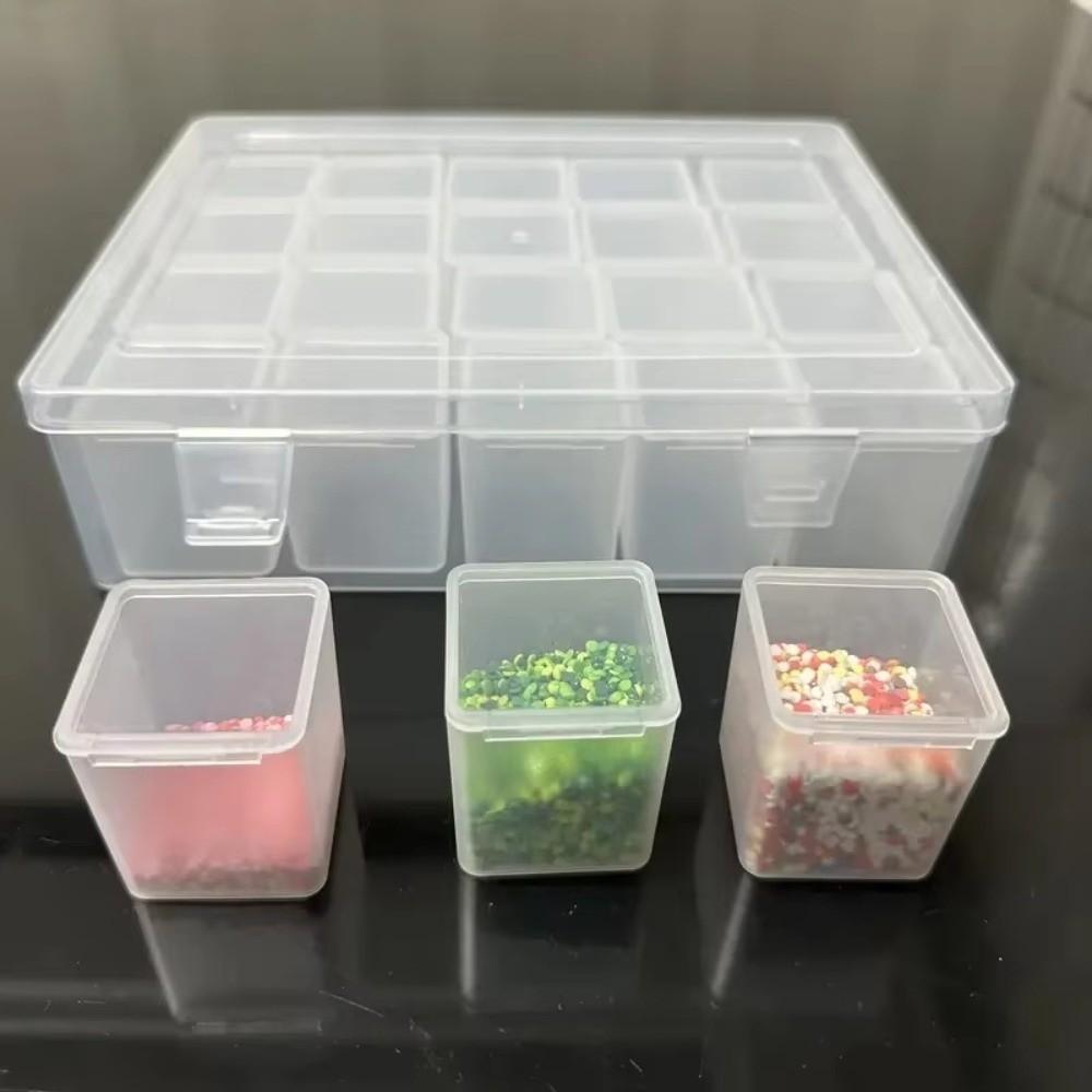 Dustproof Fuse Bead Organizer Transparent Small Bead Containers Tool Classification Box Storage