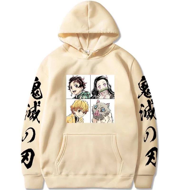 Japanese Animation Hoodie Men Women Sweatshirt Print Unisex Streetwear Hip Hop Style Autumn Winter Fashion Clothes