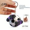 Soccer Glove Keyring Keychain Pendant, Football Goalkeeper Gloves Ball Design Key Chain, Lover Accessory Holder Realistic Sports for Fans Backpack