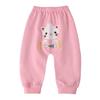 Kawaii Cartoon Gedruckt Baby Jungen Mädchen Lange Hosen Hohe Taille Casual Harem Hosen