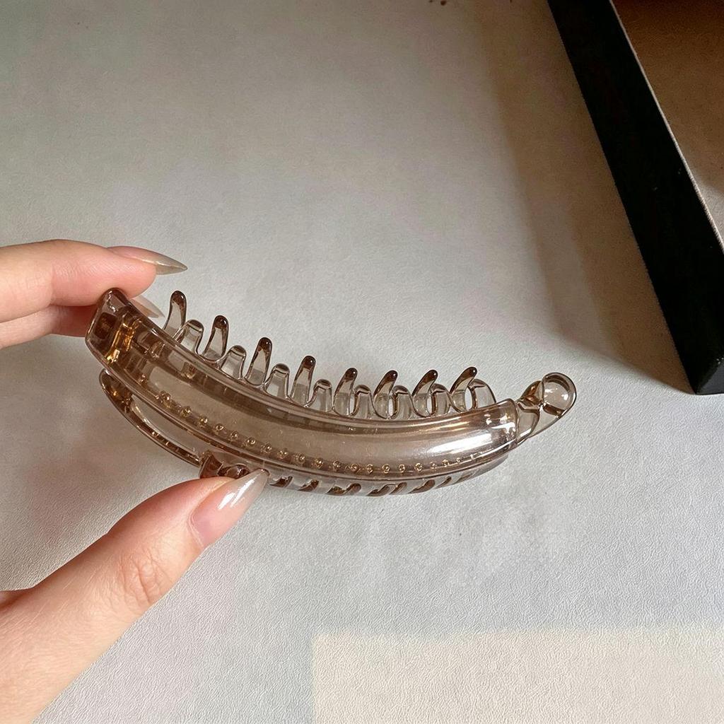 Pinza a Banana Spessa per Capelli da Donna – Accessorio Fermacoda Alto, Spirale Verticale