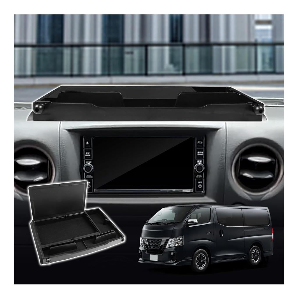SXCY New Nissan Caravan NV350 Dedicated Dashboard Tray Upper Board Tray Caravan Storage Box Console Box Tray with Mat Caravan NV350 Accessory Interior
