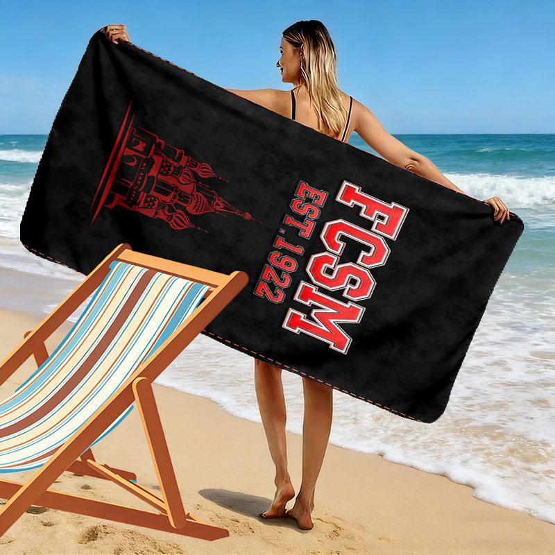 Spartak Moscow Might Print Beach Towel, Large Soft Quick Dry Towel for Beach Camping Swimming