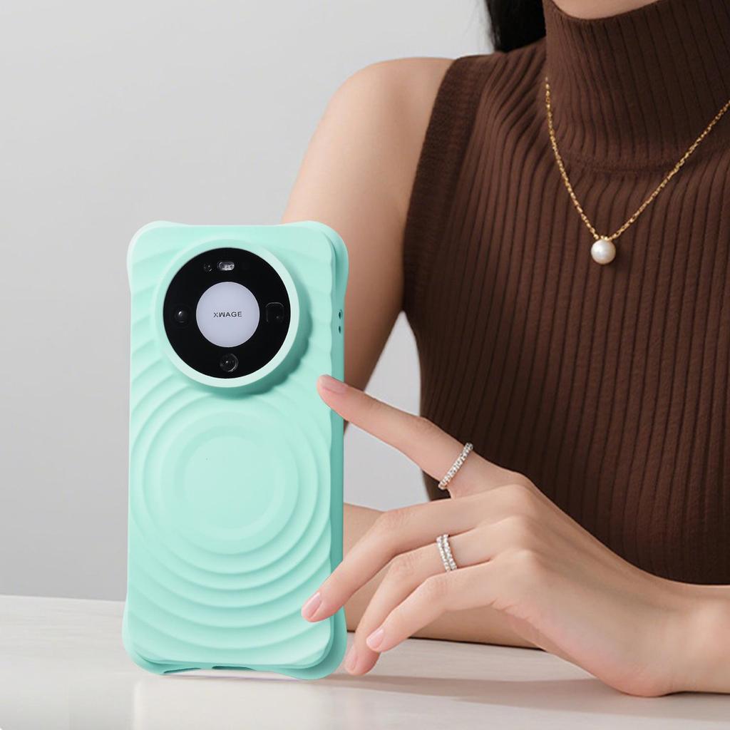 Huawei Mate80 Pro Liquid Silicone Magnetic Wave Drop-Proof Case